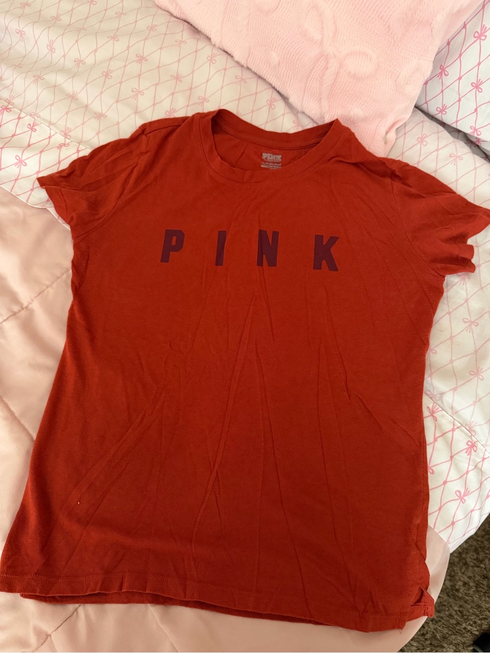PINK Victoria's Secret Short Sleeve Logo Tee